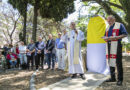 EN UN EMOTIVO ACTO ENTRONIZARON LA FIGURA DE LA VIRGEN DE NUESTRA SEÑORA DE LA PAZ EN LA PLAZA SAN MARTÍN